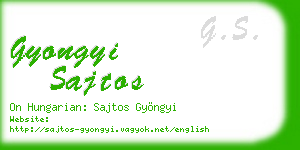 gyongyi sajtos business card
